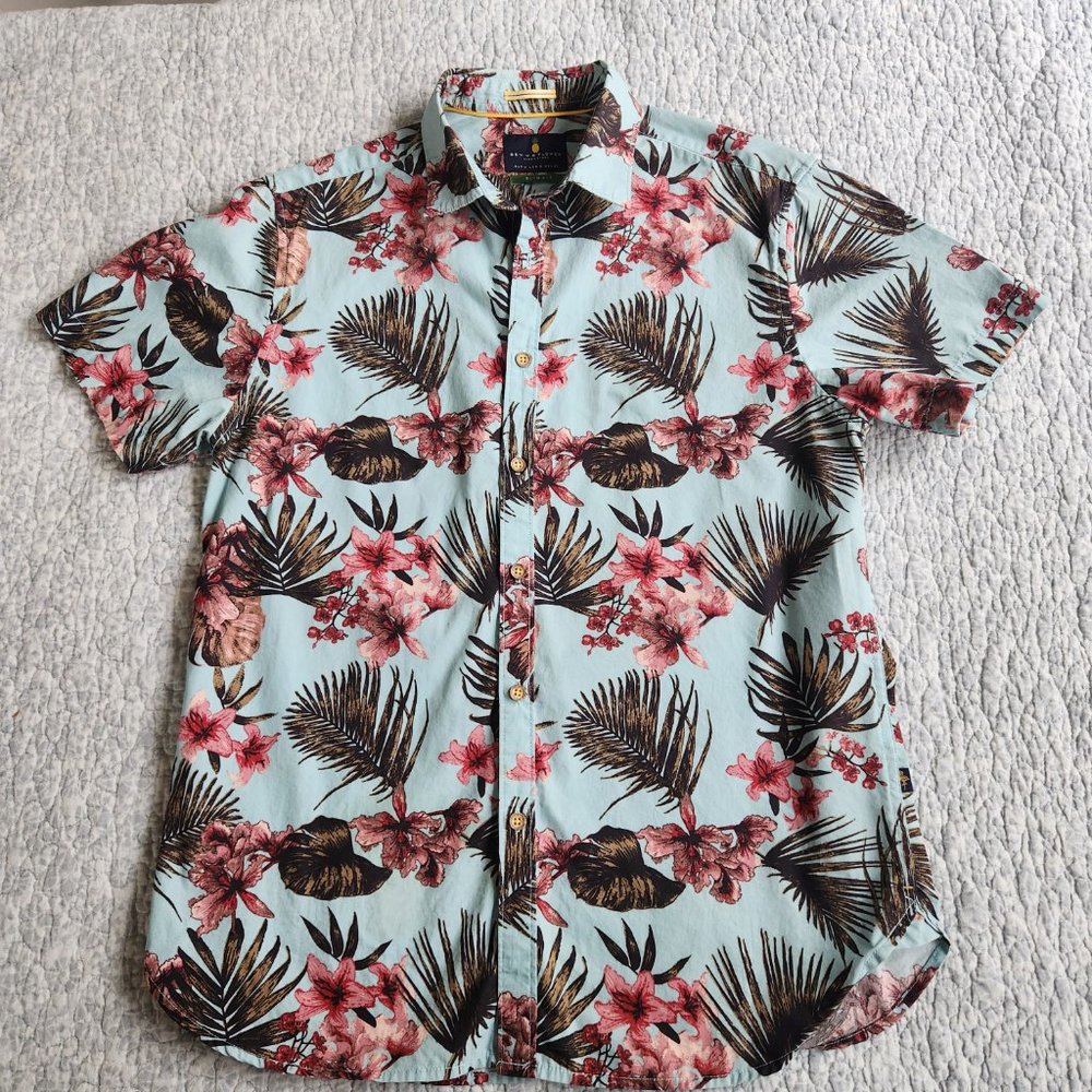 Men's Denim & Flower By Ricky Singh 100% Cotton Casual Shirt, Size M Sli… - Picture 2 of 10
